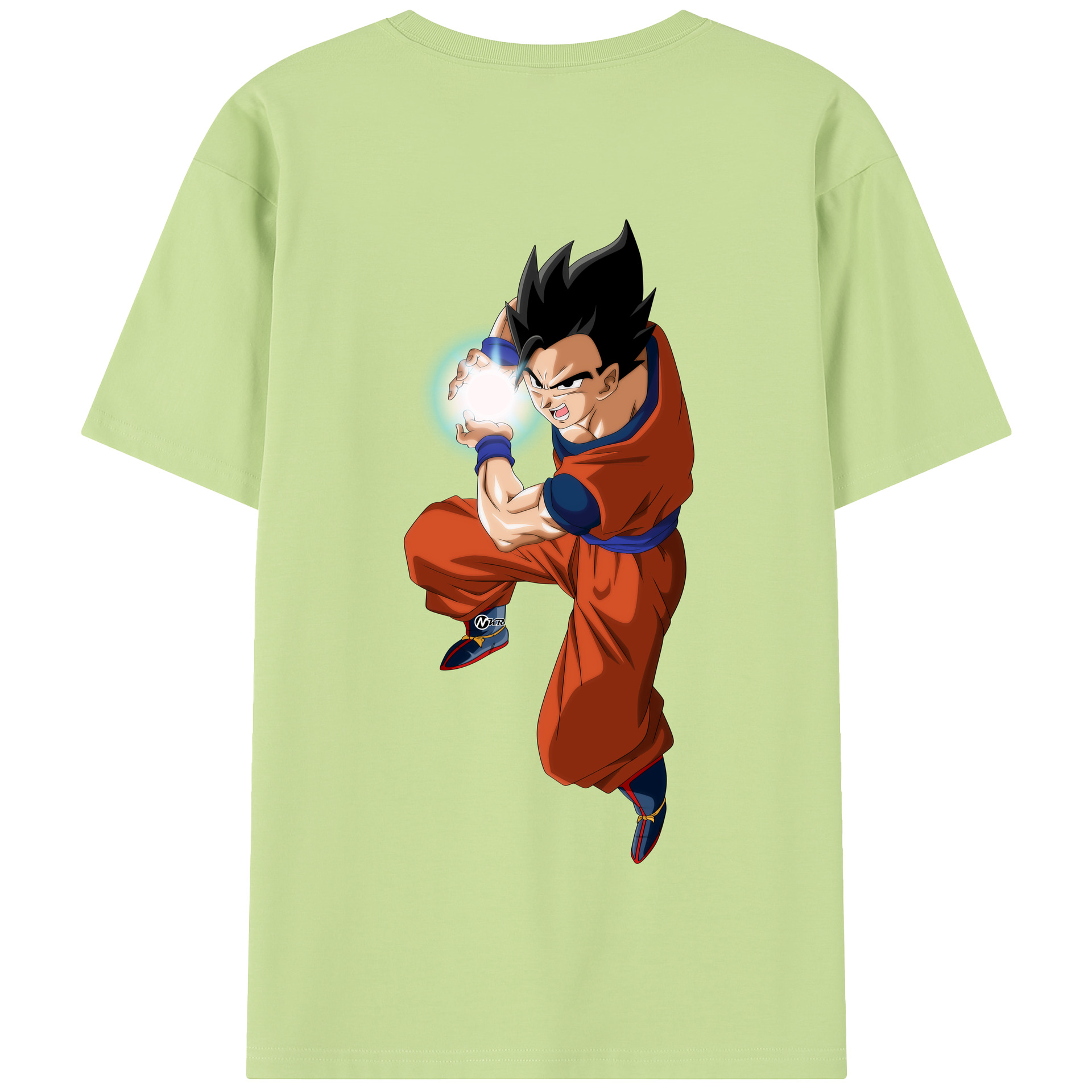 （画像用） ドラゴンボール 孫 悟飯（そんごはん）DRAGON BALL Son Gohan 綿100％半袖Tシャツ（背面プリント）